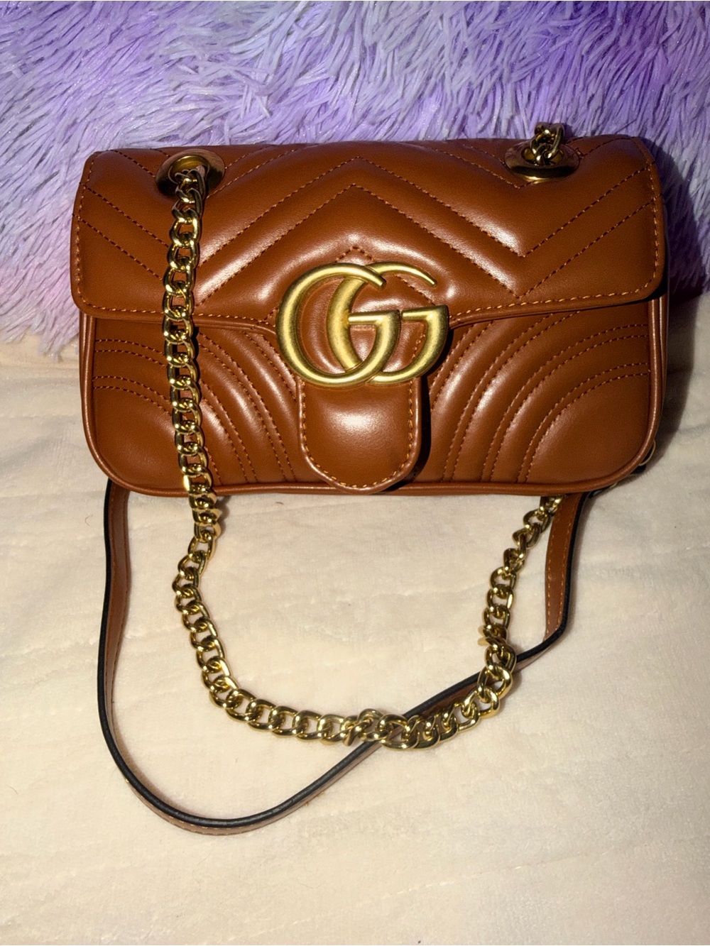 Marmont Small Shoulder Bag - Brown